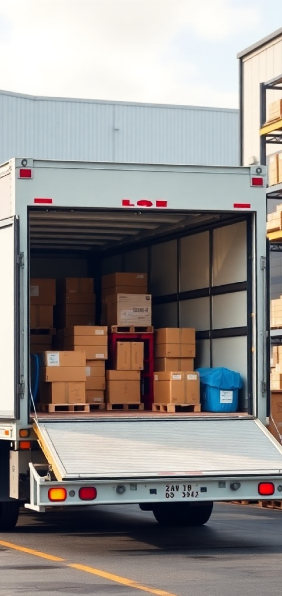 truck carrying cargo